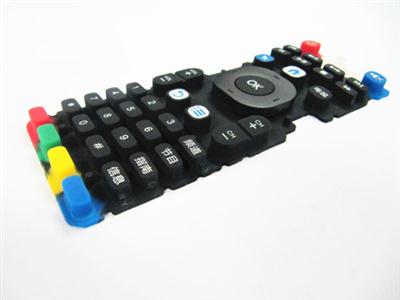 彩色硅膠遙控器按鍵 可印制數字、字符、圖標